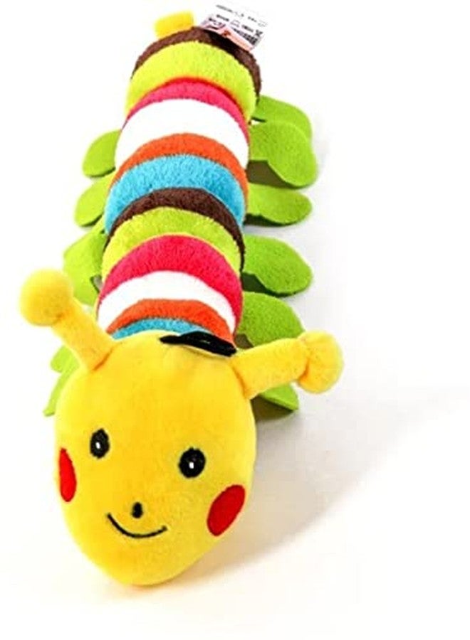 PETANGEL Dog Squeaky Toy Caterpillar Stuffed Plush Dog Toy for Puppy Small Medium Dogs - Image 3